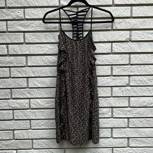 YA Los Angeles Mini Dress with Ruffles L